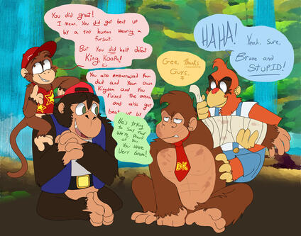 DK Crew (Colored + Shaded / Detailed Background)